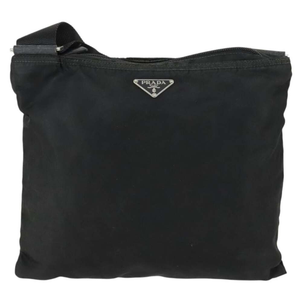 Prada Nylon Shoulder Bag Black